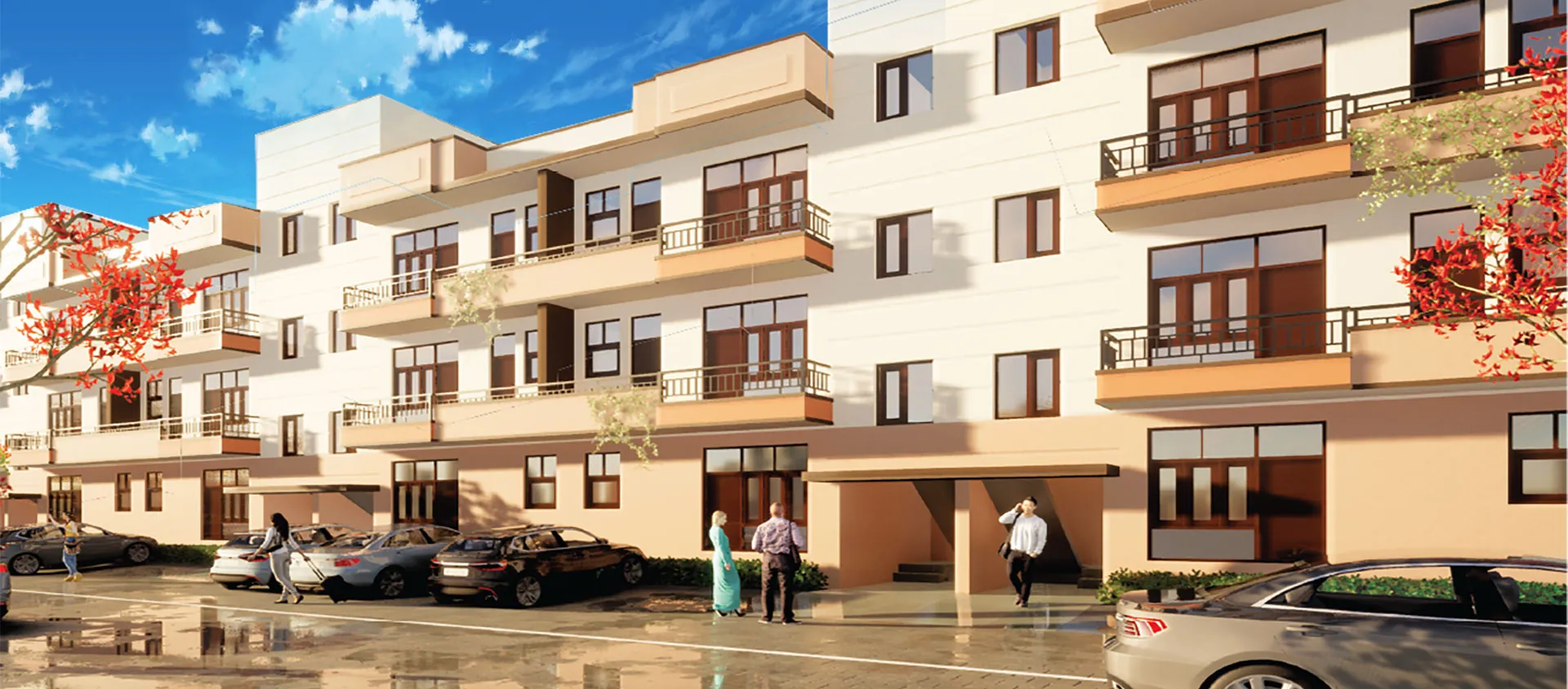 The Suncity Royal Castle proposal homepage — residential towers on NH-24, Dasna.